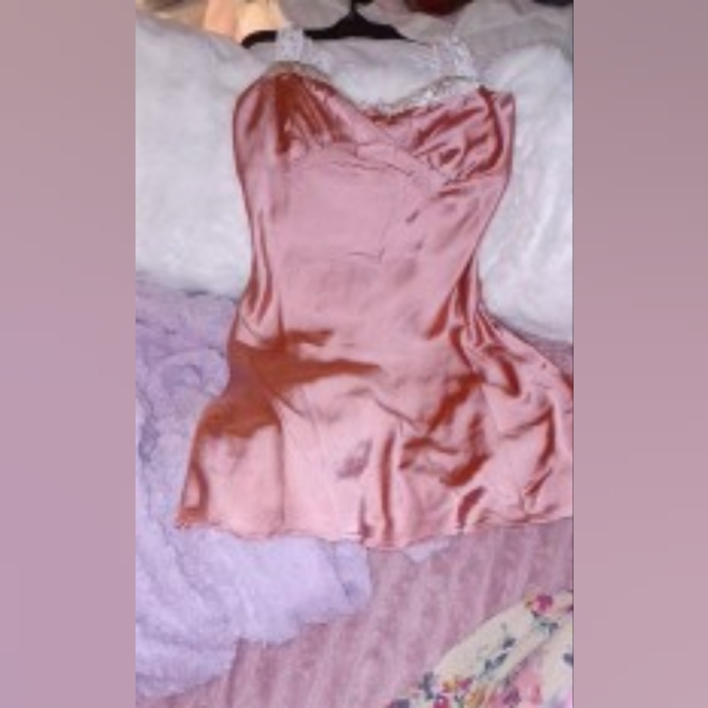 Elegant Pink Satin Women's Top
